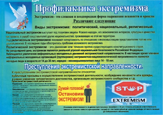 Противодействие экстремистской деятельности
